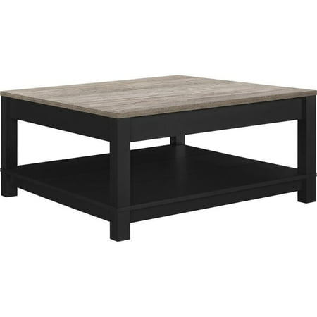 Altra Furniture Carver Square Coffee Table in Black and Sonoma Oak Walmart.com Altra Furniture Carver Square Coffee Table in Black and Sonoma Oak Walmart.com